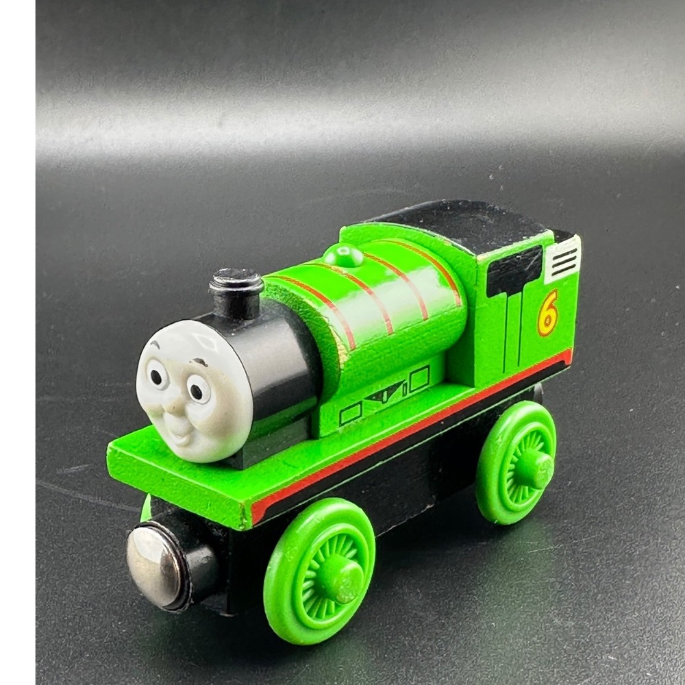 Learning Curve Percy Thomas Wooden Railway Train 2002 RARE YEAR #6 Vtg Engine